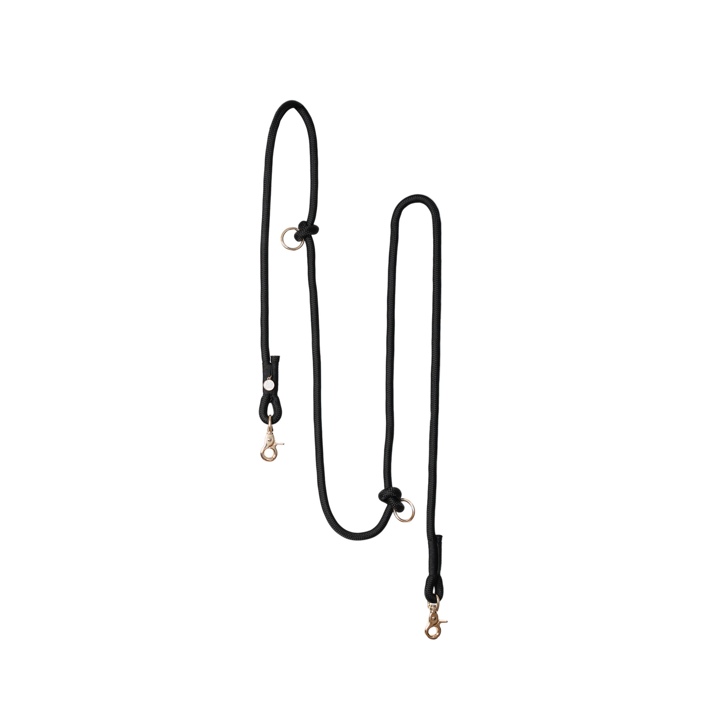 'Black' - Hands Free Braided Leash