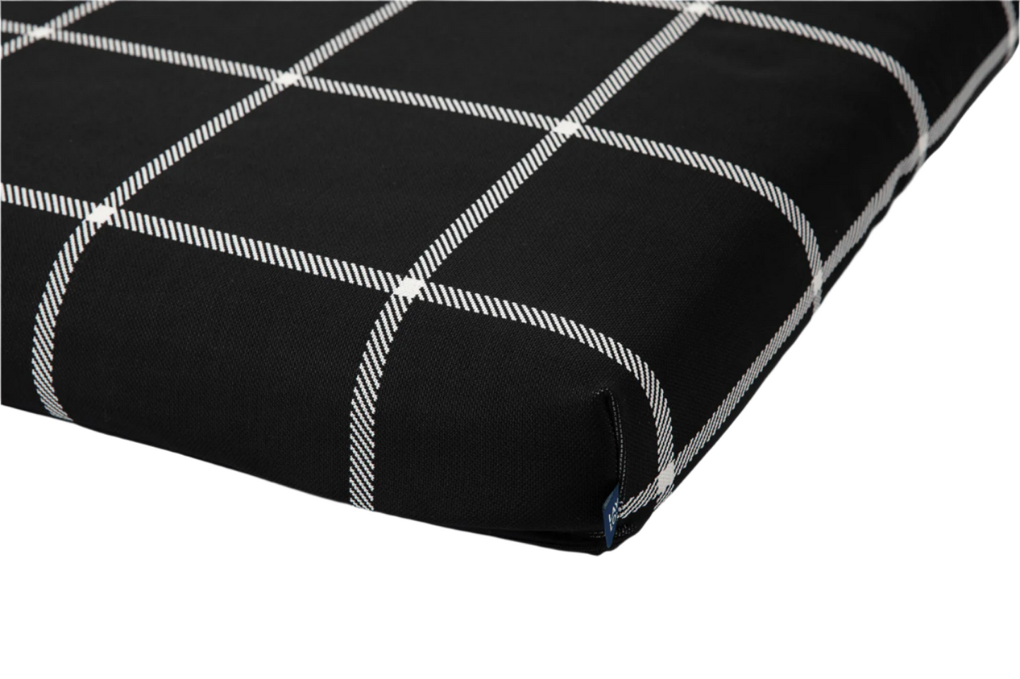 Black Plaid Orthopedic Dog Bed or Bed Cover