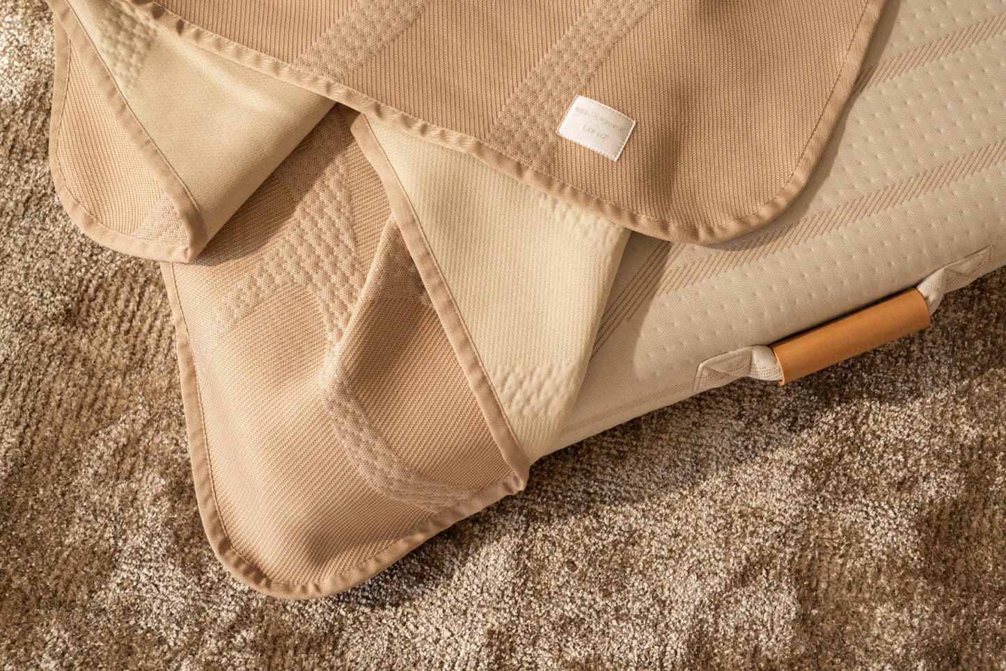Brigette Romanek Luxury Pet Throw Blanket in Taupe Close Up