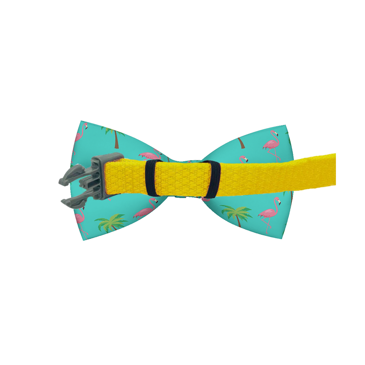Flamingo Miami Vice Dog Bow Tie Back