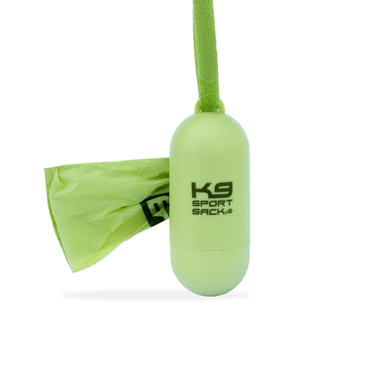 Green K9 Sport Sack on a transparent background