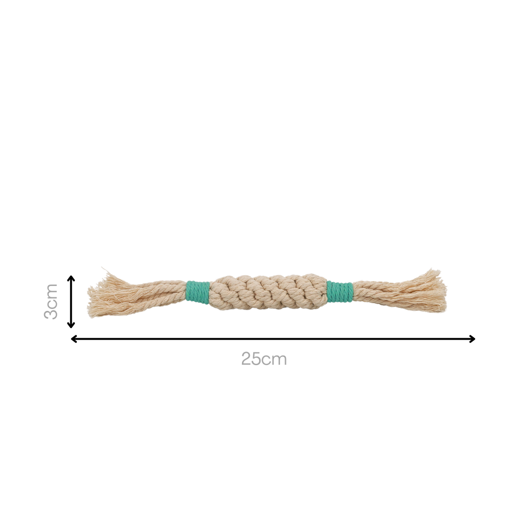 Rainbow Candy Macrame Rope Pet Toy Caribbean