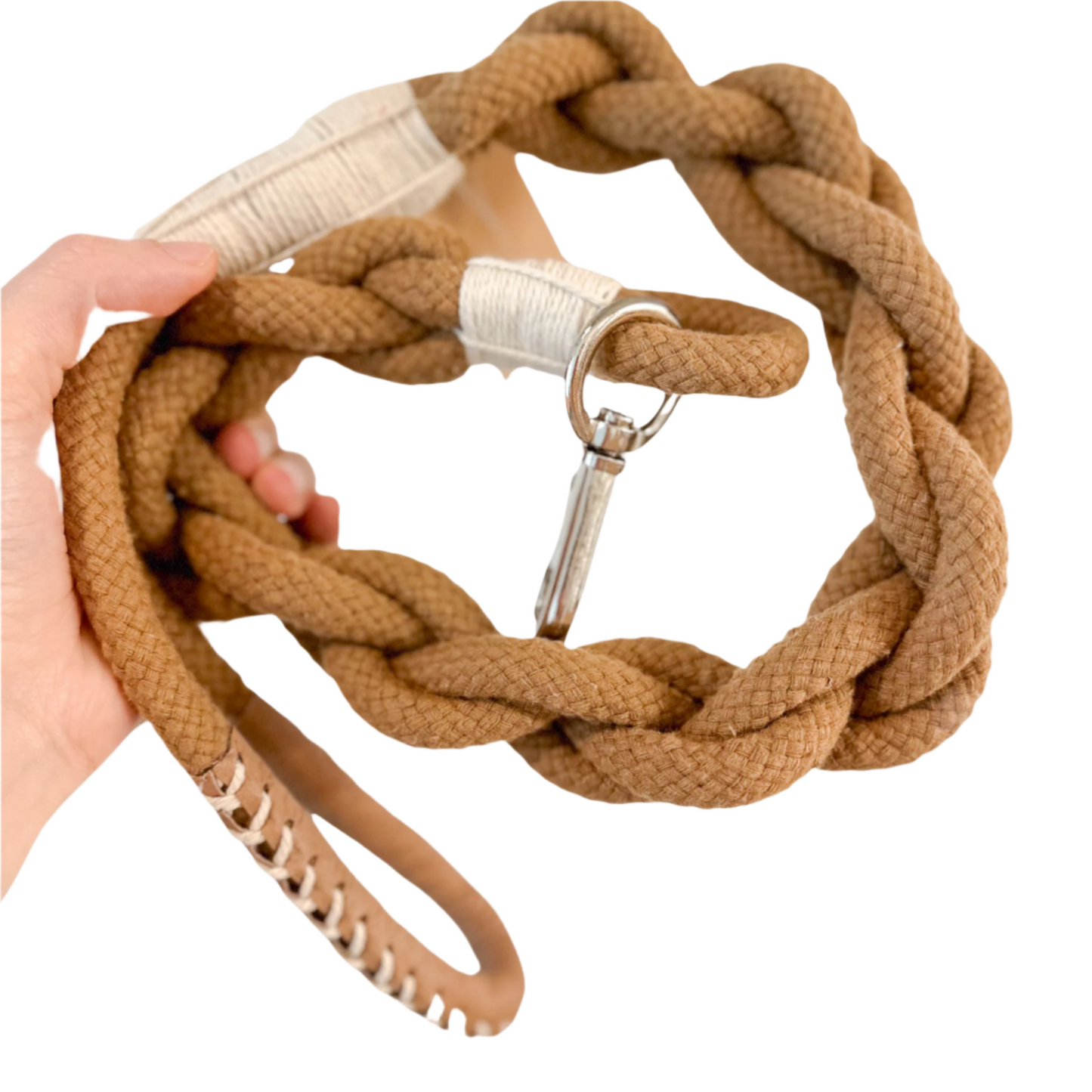 Wanderlust Cotton Rope Leash Brown