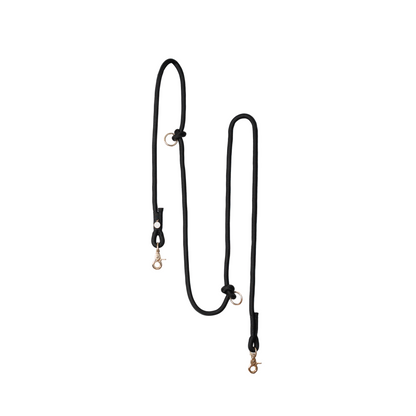 'Black' - Hands Free Braided Leash