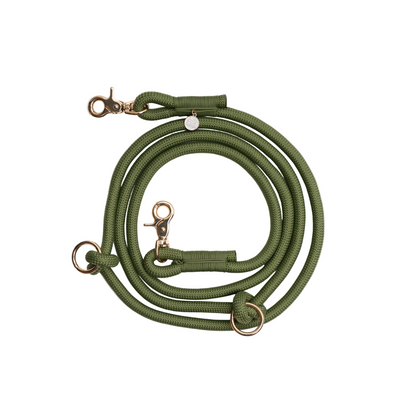 'Green' - Hands Free Braided Leash