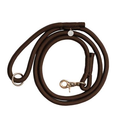 'Brown' - Braided Rope Leash