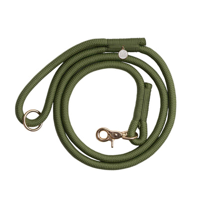 'Green' - Braided Rope Leash