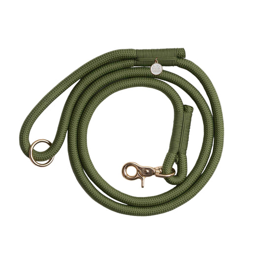 'Green' - Braided Rope Leash