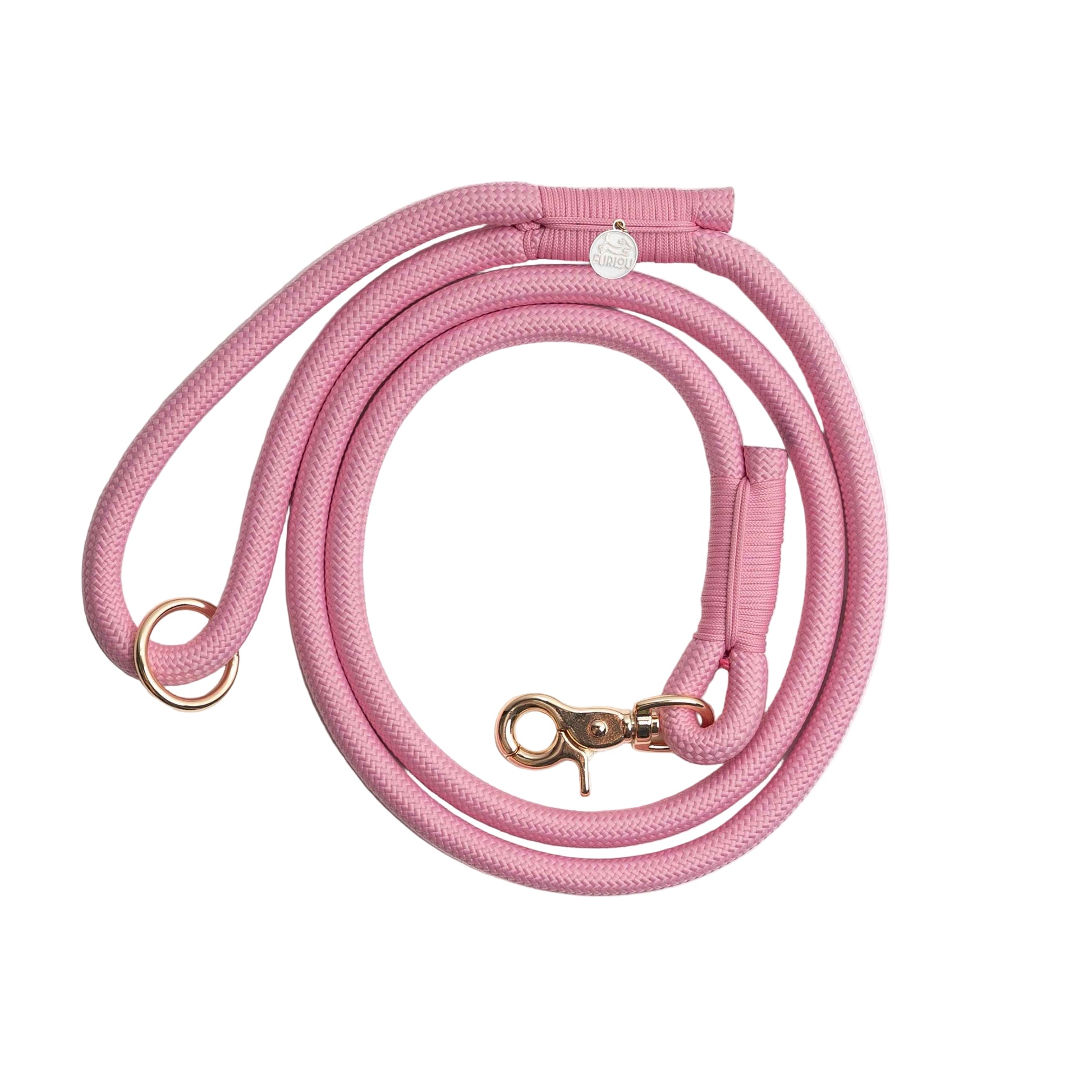 'Pink' - Braided Rope Leash