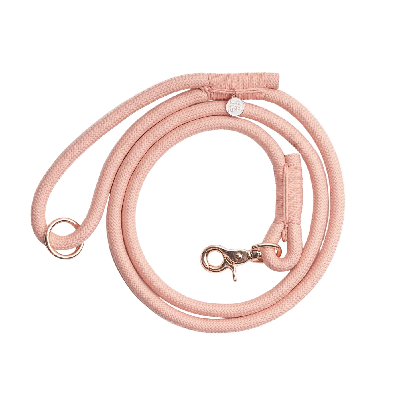 'Powder Rose' - Braided Rope Leash