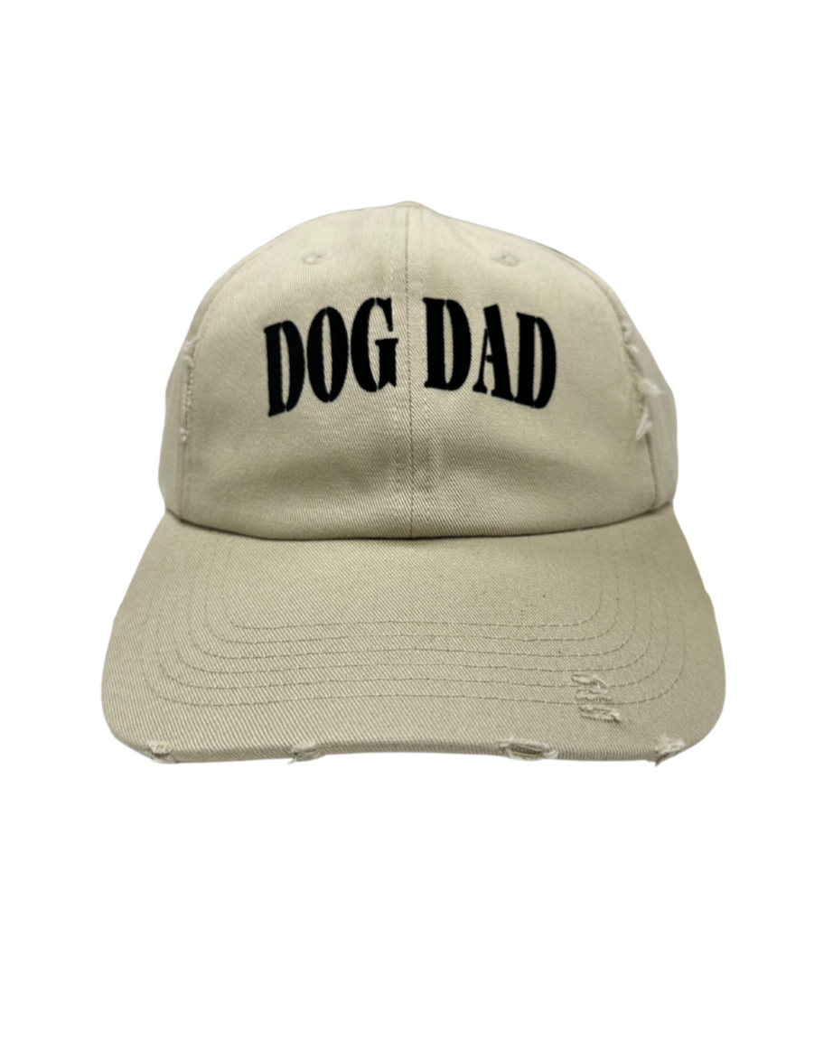 Dog Dad Distressed Tan