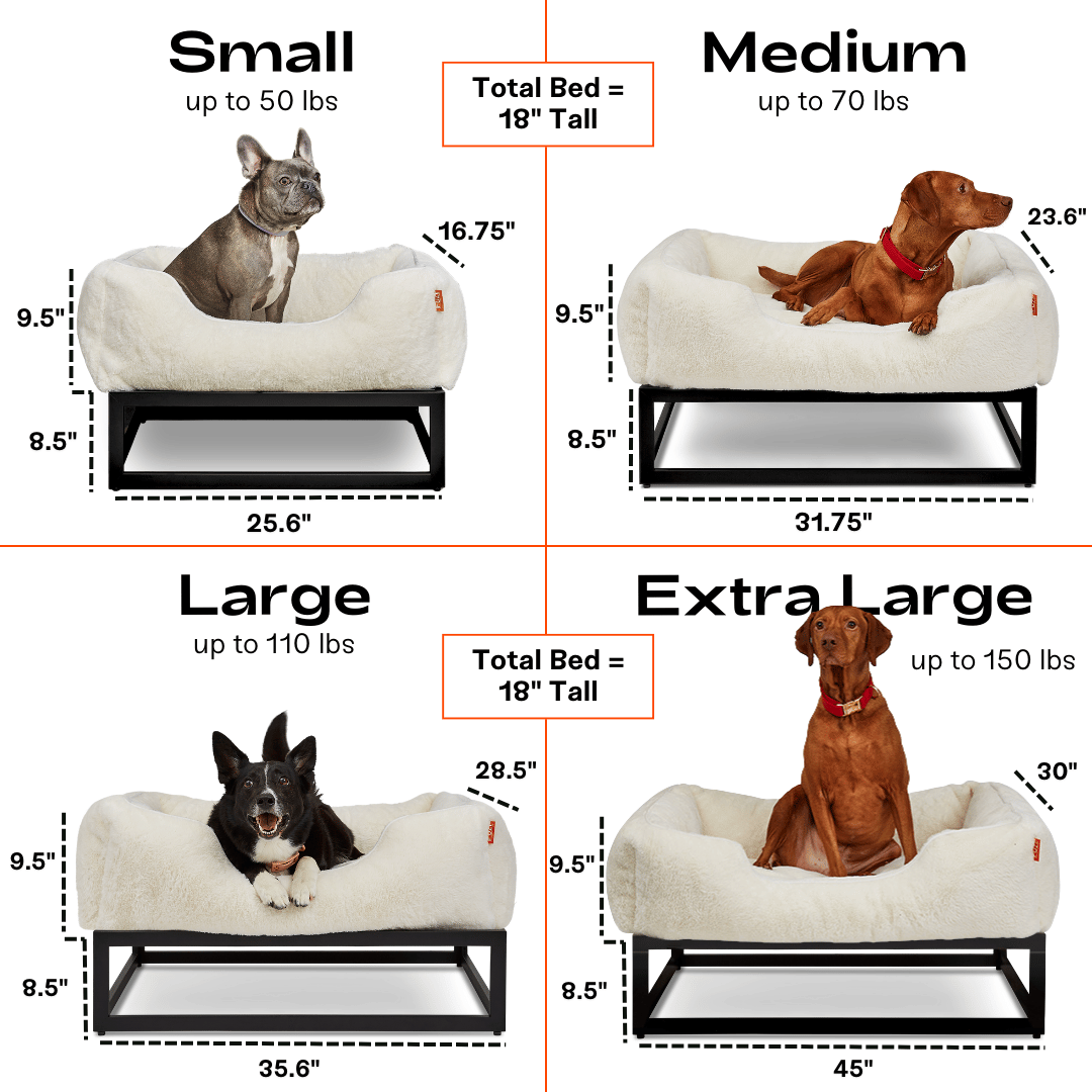 The FÜZI Dog Bed Size Guide