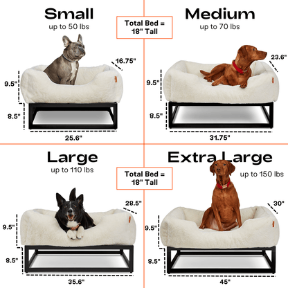 The FÜZI Dog Bed Size Guide