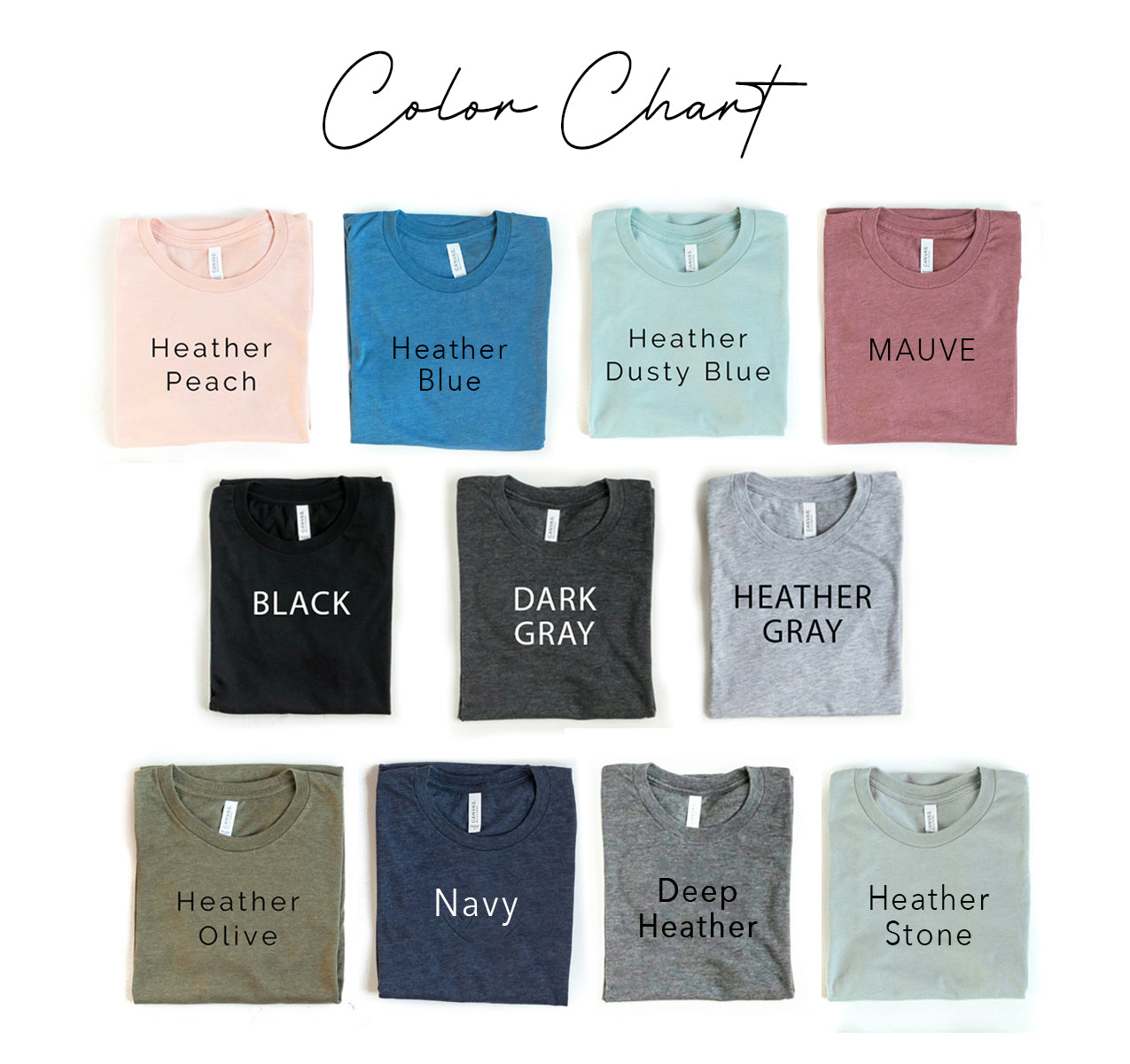 Bella Canva Color Guide