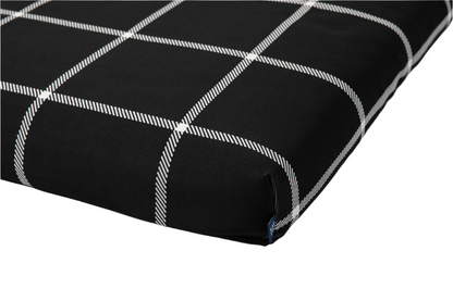 Black Plaid Orthopedic Dog Bed or Bed Cover