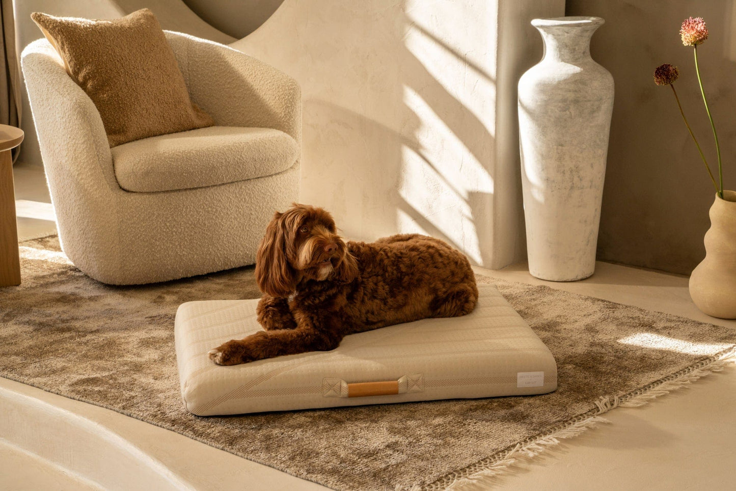 Brigette Romanek Cream Dog Bed Dog