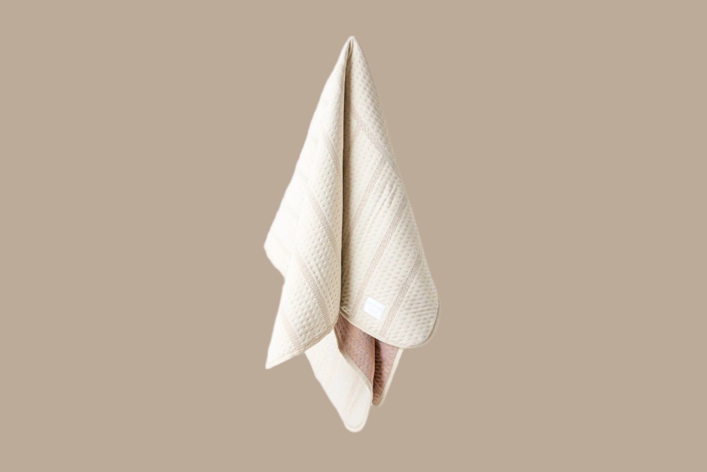 Brigette Romanek Luxury Pet Throw Blanket in Cream Hanging