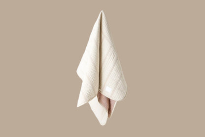 Brigette Romanek Luxury Pet Throw Blanket in Cream Hanging