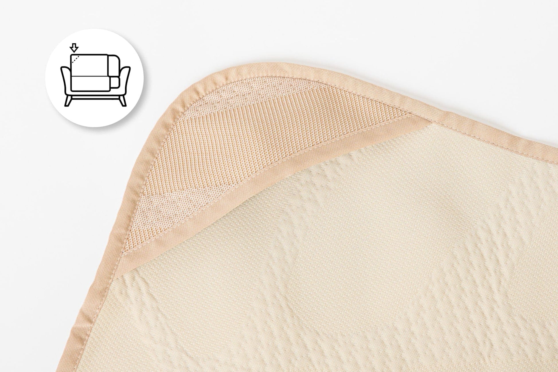 Brigette Romanek Luxury Pet Throw Blanket in Taupe Corner Hook