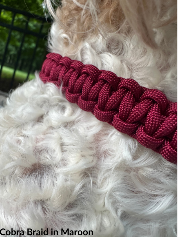Cobra Braid Handmade Dog Collar - Customize Your Color (Copy)
