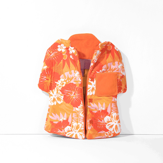 Aloha orange shirt nose work toy