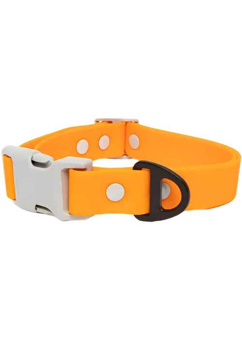 Crimson Glow Waterproof Dog Collar