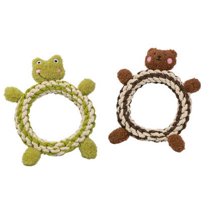 Daisy & Jasper Squeaky Plush Rope Toys