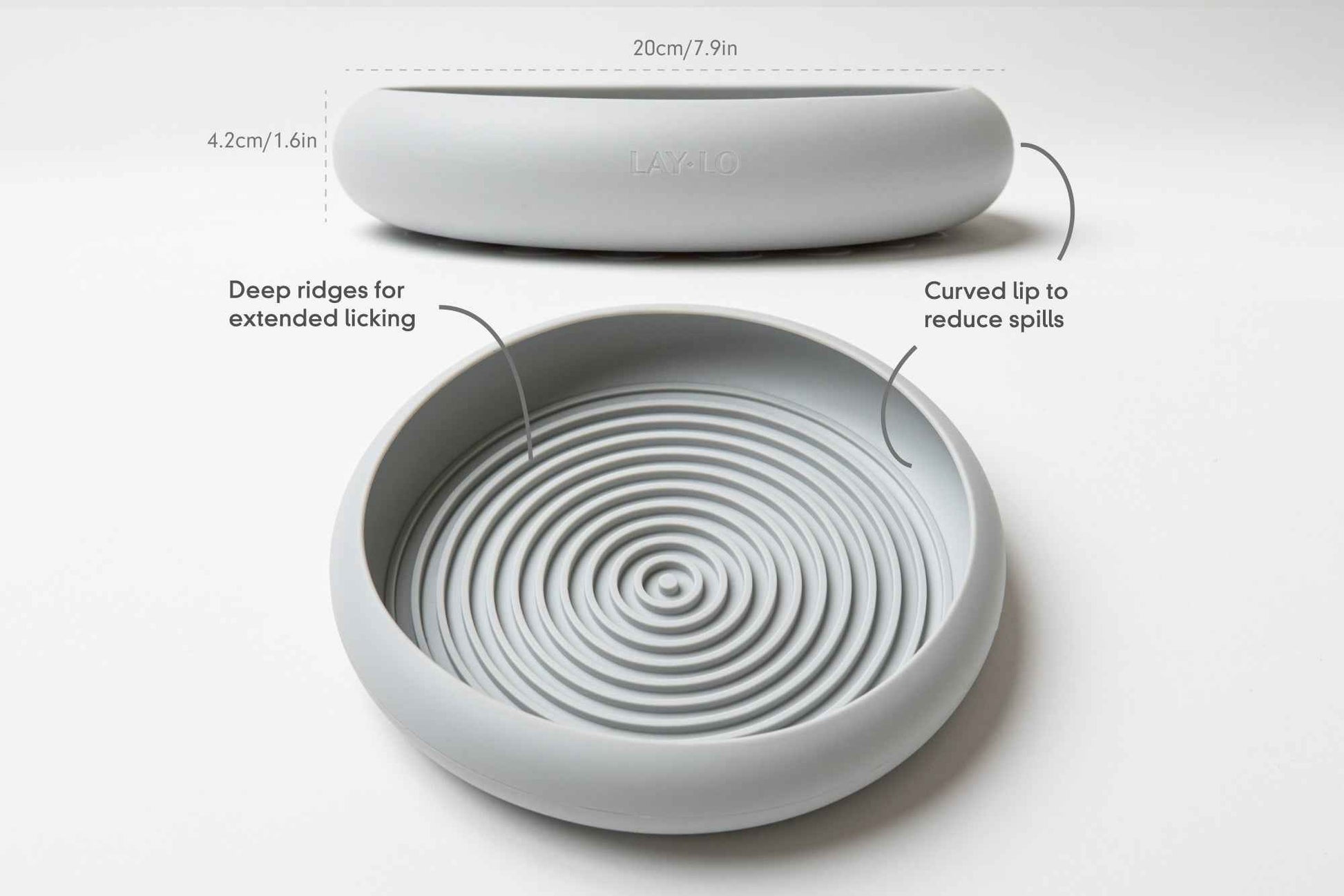 LAY LO Enrichment Lick Mat & Food Bowl