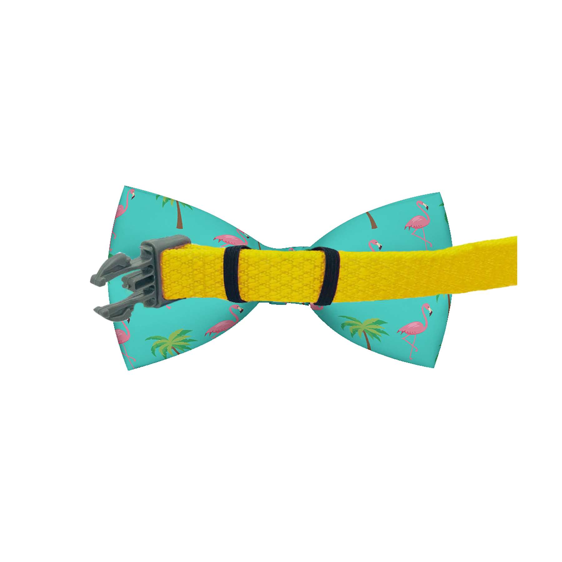 Flamingo Miami Vice Dog Bow Tie Back