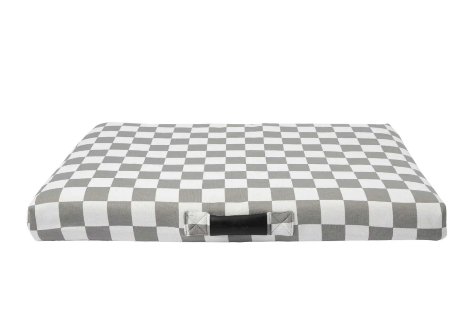 Gray Checker Orthopedic Dog Bed
