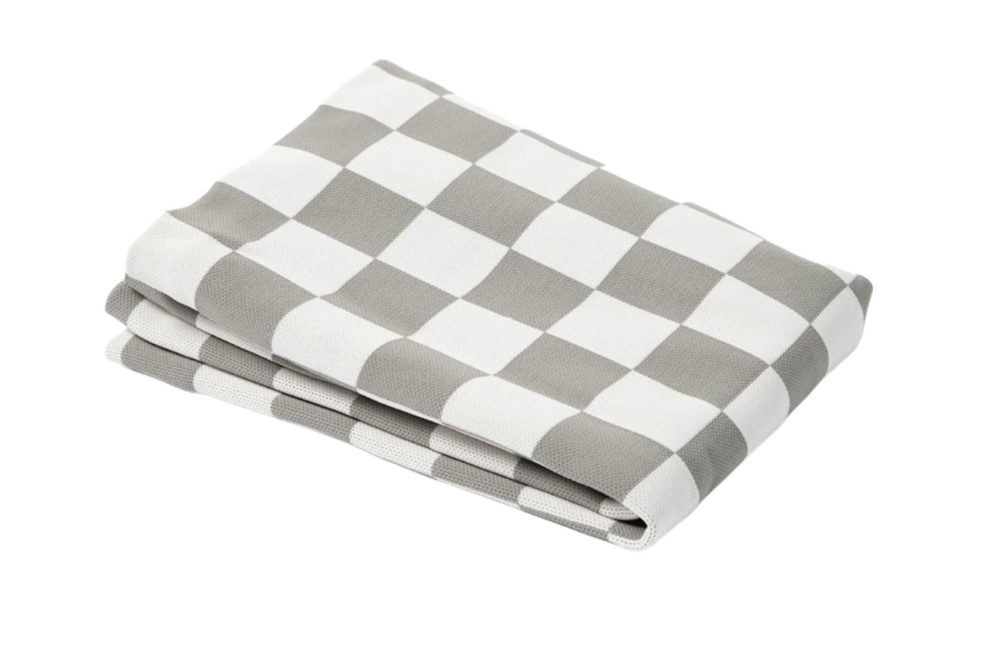 Gray Checker Orthopedic Dog Bed Cover