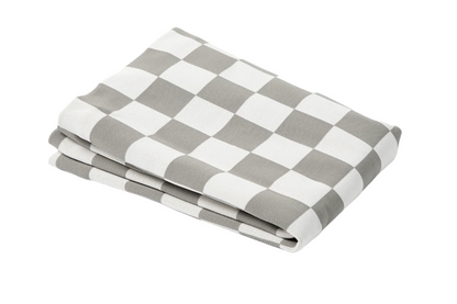Gray Checker Orthopedic Dog Bed Cover