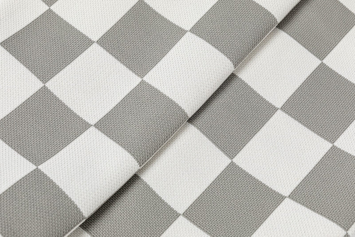 Gray Checker Orthopedic Dog Bed Up Close
