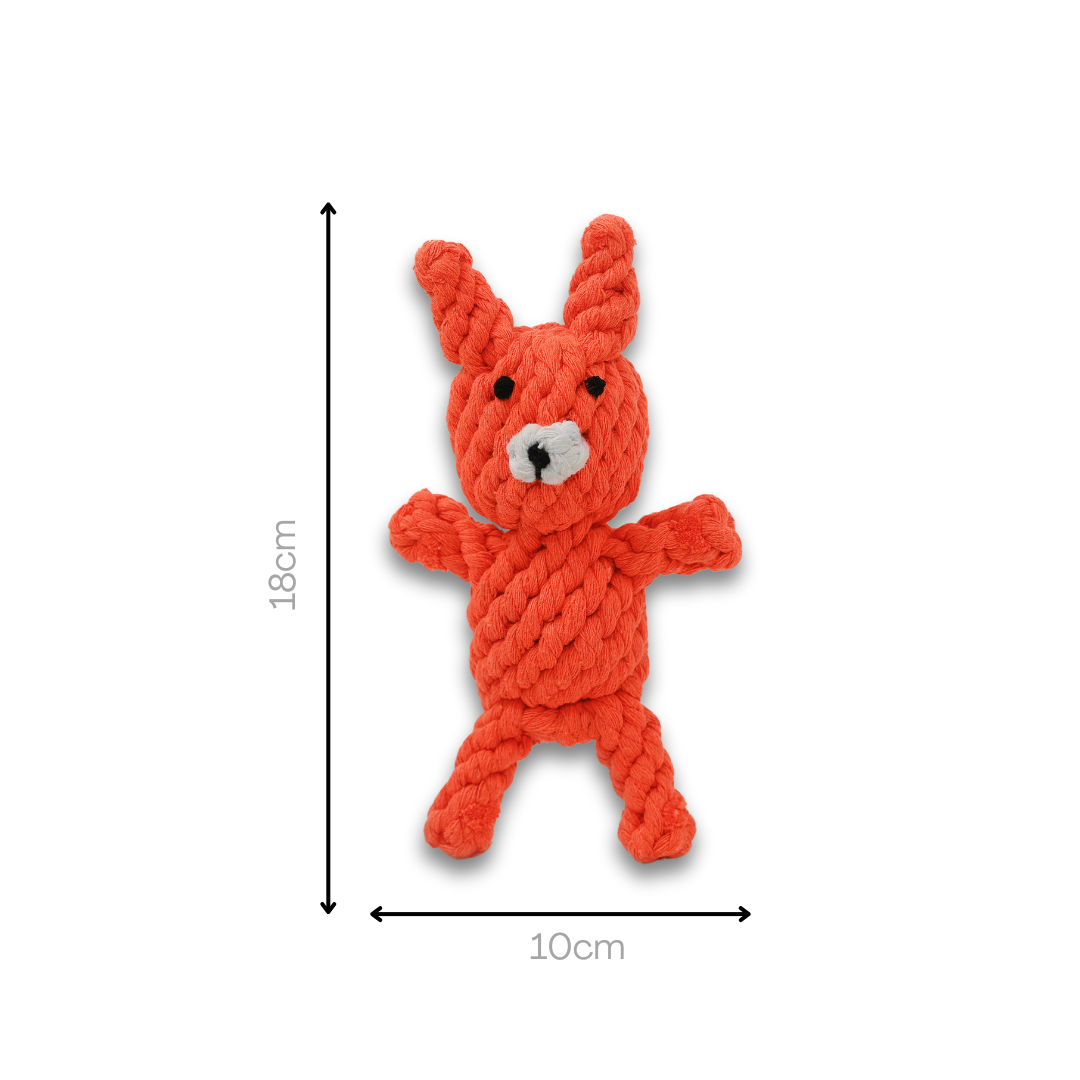 Fox Rope Toy Size