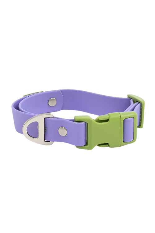 Lavender Garden Waterproof Dog Collar