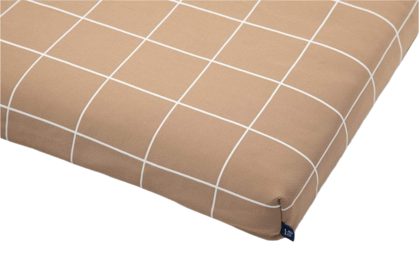 Lay Lo Tan Grid Dog Bed