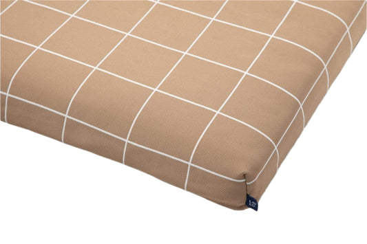 Lay Lo Tan Grid Dog Bed