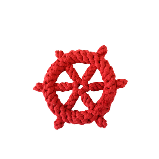 Lucky Red Wheel Dog Rope Toy