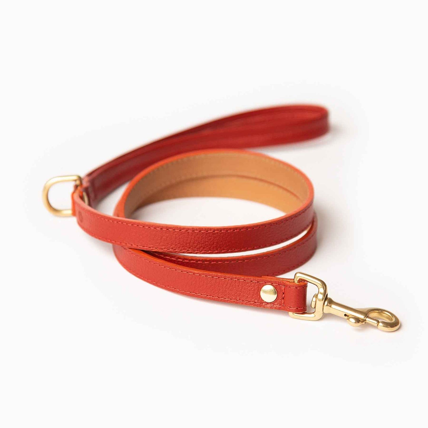 Mars Leash Leather Red