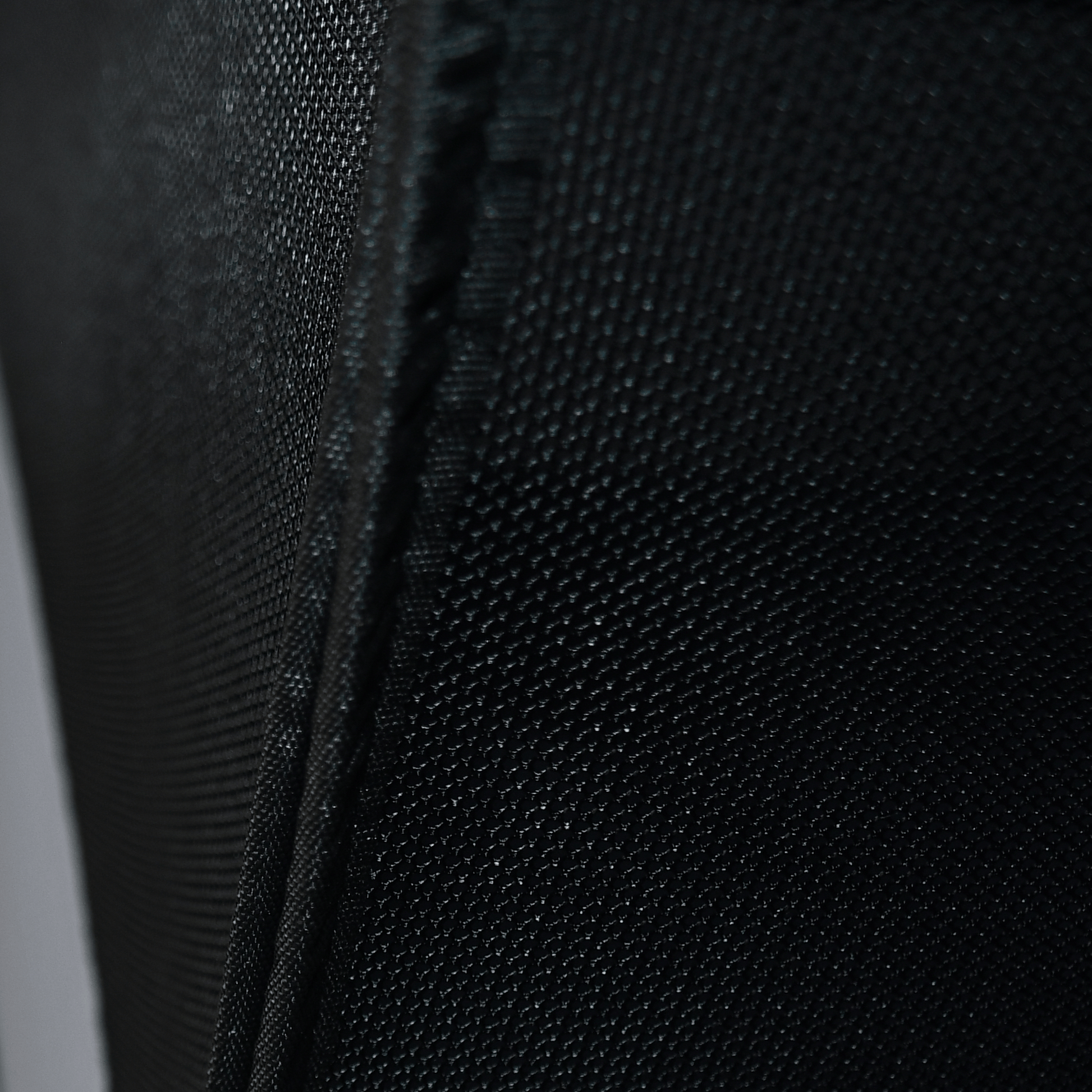 Close-up of black fabric texture
