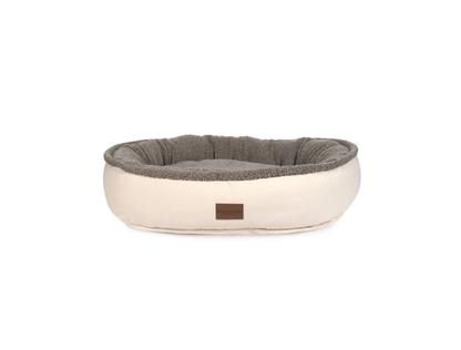 Microfiber Comfy Cup Dog Bed Tan Medium