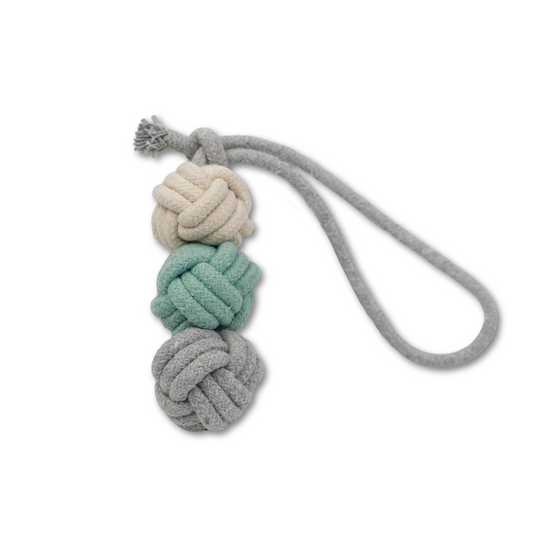 Mint Ice Cream Rope Balls Dog Tug Toy