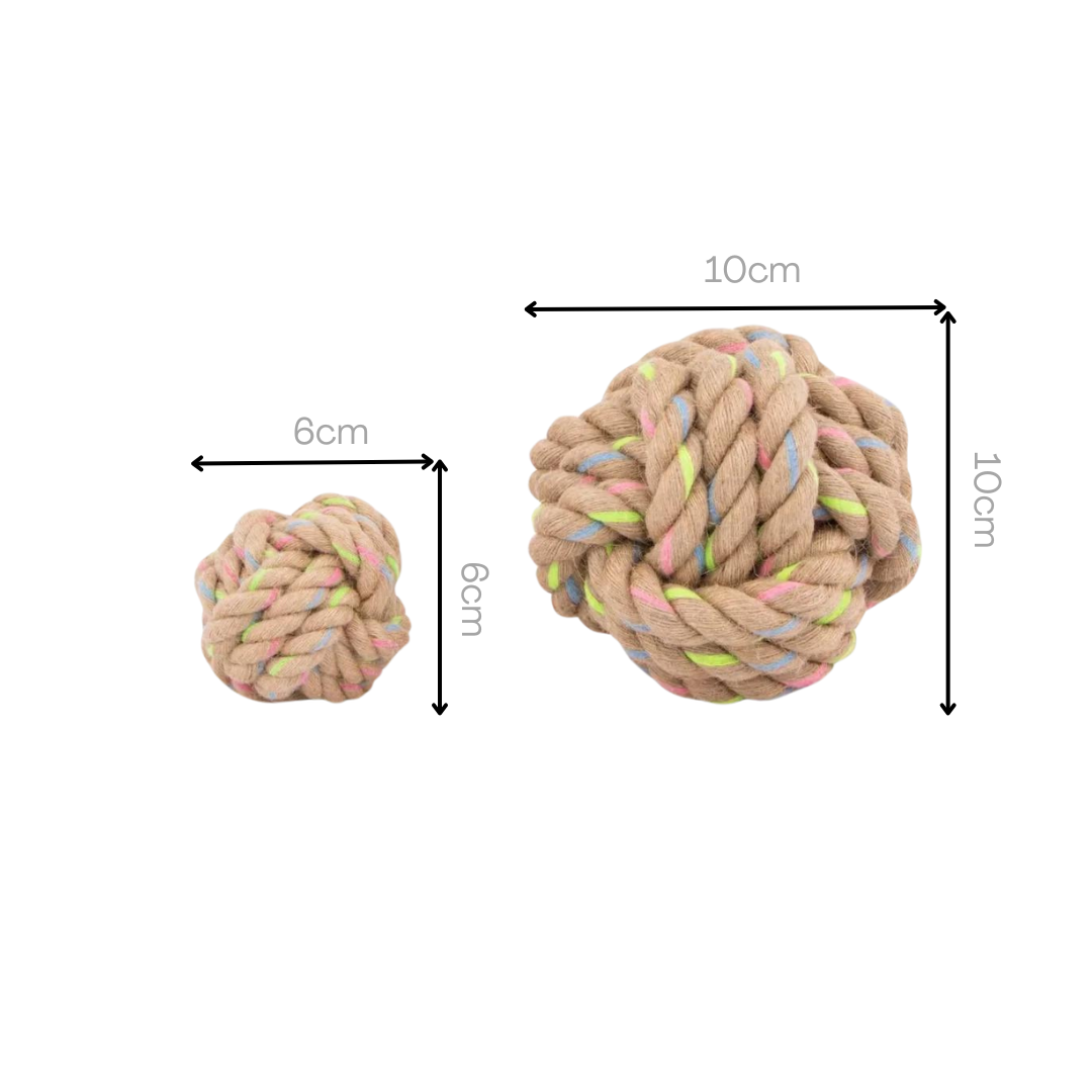 Natural Hemp Rope Ball 2 Sizes Size