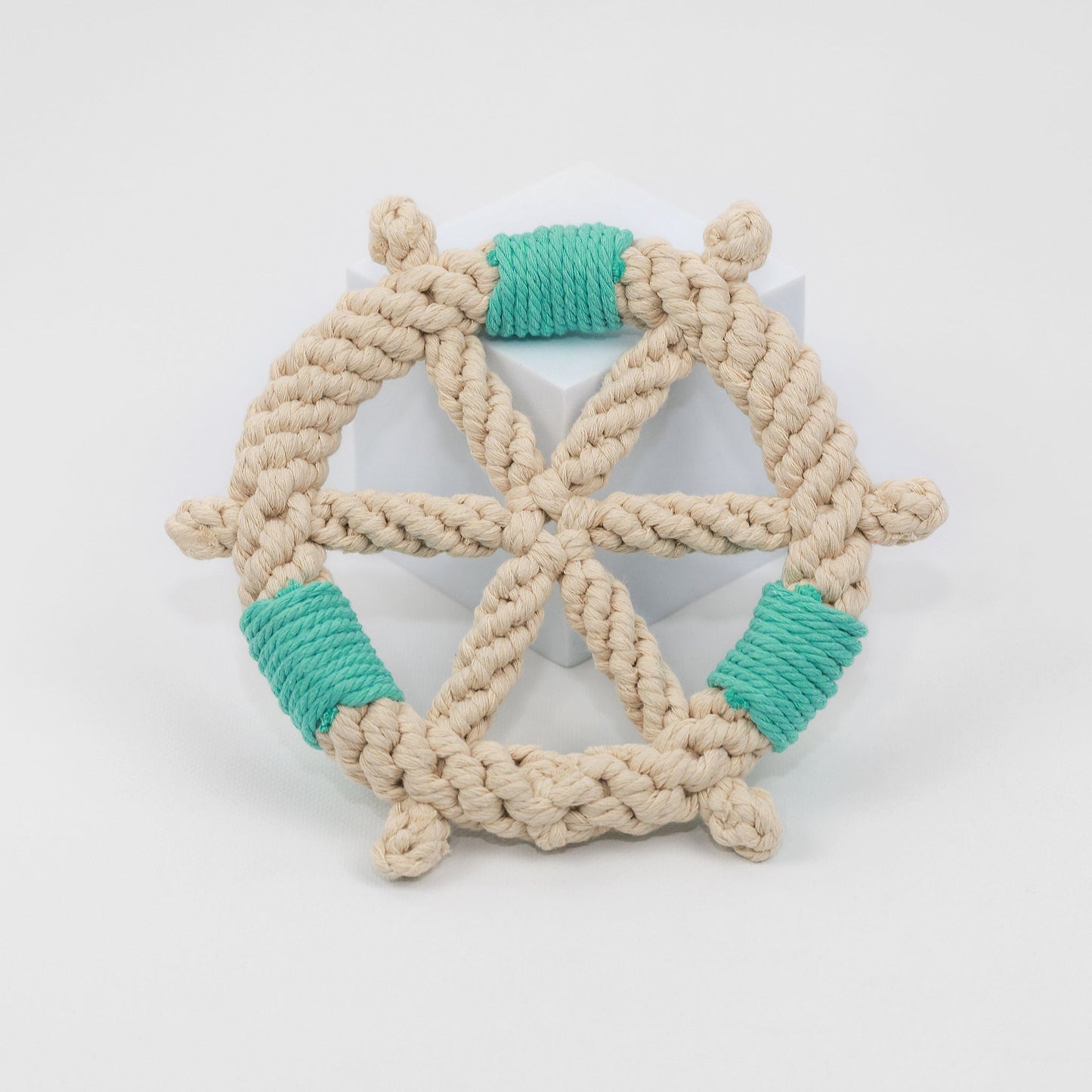 Nautical Rope Ship Wheel Dog Toy Caribbean