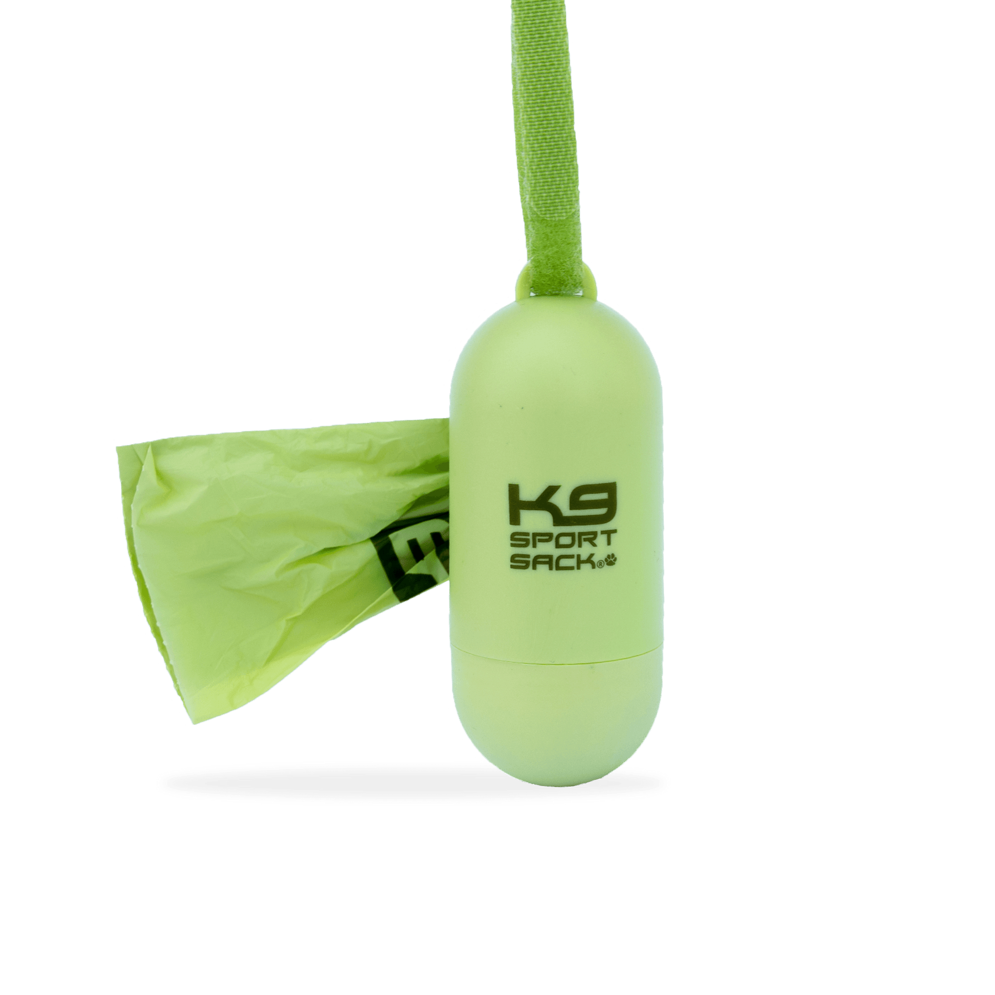 Green K9 Sport Sack on a transparent background