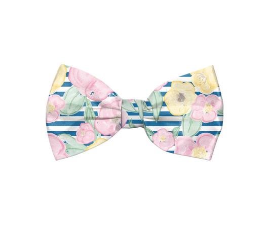 Preppy Pet Floral Dog Bow Tie