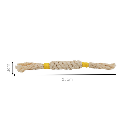 Rainbow Candy Macrame Rope Pet Toy Custard