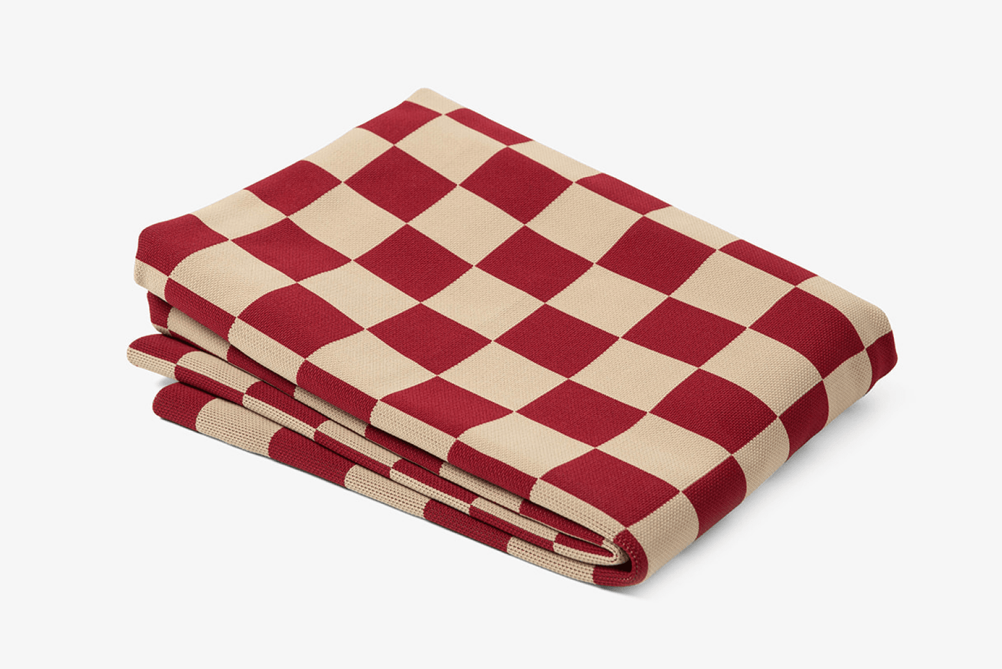 Red Checker Orthopedic Dog Bed Cover