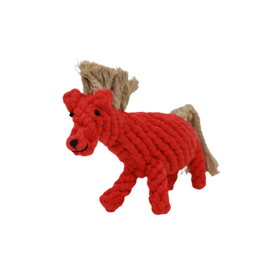 Ember the Red Horse Rope Toy-1