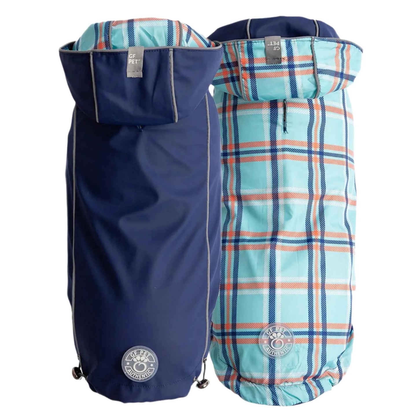 Reversible ElastoFit™ Waterproof Dog Raincoat - Multiple Colors
